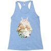Totoro With Japanese Landscape Racerback Tank
