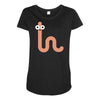 cacing bae senyum Maternity Scoop Neck T-shirt