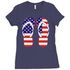 paire de tongues am&eacute;ricaine Ladies Fitted T-Shirt