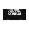 my uke calls me senpai License Plate