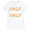 half man half badger Ladies Fitted T-Shirt