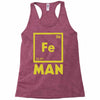chemical element for iron man Racerback Tank