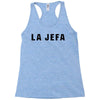 la jefa black Racerback Tank