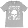 Life Begins at Forty 1978 the Birth of Legends T-Shirt