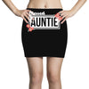 blessed aunitie with flower white color Mini Skirts