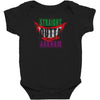 straight outta arkham Baby Bodysuit