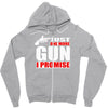 just one more gun i promise Zipper Hoodie