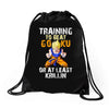 Training To Beat Goku Drawstring Bags