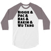 real hip hop heads 3/4 Sleeve Shirt