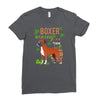 boxer wining Ladies Fitted T-Shirt