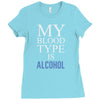 my blood type is alcohol Ladies Fitted T-Shirt