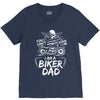 You Cant Scare Me I am Biker Dad V-Neck Tee