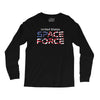 United States Space Force American Flag Long Sleeve Shirts