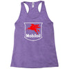 mobil oil vintage logo Racerback Tank