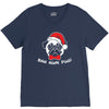 bah hum pug scrooge grinch christmas V-Neck Tee