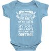 I Am An April Woman Baby Bodysuit