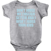 dont judge my english setter Baby Onesie