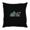 jurassic story Throw Pillow