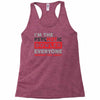 psychotic bowler Racerback Tank
