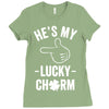 he's my lucky charm Ladies Fitted T-Shirt