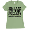 relax! i'm the best man Ladies Fitted T-Shirt