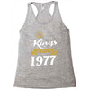 kings are born in 1977 Racerback Tank