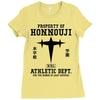Property Of Honnouji Athletics Dept. Ladies Fitted T-Shirt