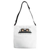 shotgun shuts his cakehole Adjustable Strap Totes