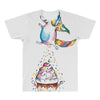Cute Unicorn and Happy Cupcake All Over Men's T-shirt