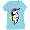 rainbow girl Ladies Fitted T-Shirt