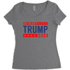 re-elect Trump 2020 T-shirt Women's Triblend Scoop T-shirt