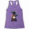 who loves german shepherd Racerback Tank