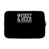 footy &amp; beer what else is there Laptop sleeve