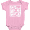 v3 eat sleep hockey Baby Onesie