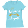 queens are born in august Ladies Fitted T-Shirt
