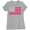 usa flag navy american Ladies Fitted T-Shirt