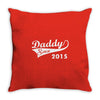 daddy since 2015   mens funny Throw Pillow