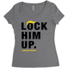 Lock Him Up Women's Triblend Scoop T-shirt