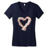 bacon heart Women's V-Neck T-Shirt