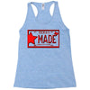 texas made lone star license plate Racerback Tank