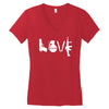 love  funny weapons retro war urban art guns knife cool peace Women's V-Neck T-Shirt