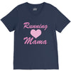 running mama V-Neck Tee