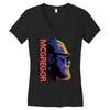 mcgregor face Women's V-Neck T-Shirt
