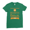 broomstick Ladies Fitted T-Shirt