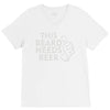 this beard needs beer V-Neck Tee