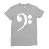 bass cleff funny Ladies Fitted T-Shirt