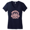 bowser's gym Women's V-Neck T-Shirt