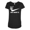 just shoot it Maternity Scoop Neck T-shirt