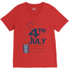 happy 4th of july V-Neck Tee