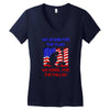 we stand for the flag Women's V-Neck T-Shirt